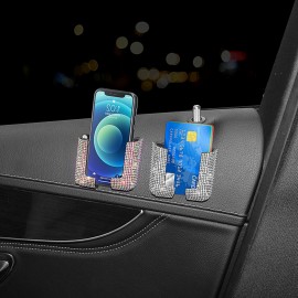 Amazon Hot Selling Car Mount Mobile Phone Holder Diamond Plastic Sticker Car Card Holder