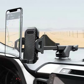 3 In 1 Universal Car Air Vent Phone Holder Car Dashboard Mount Phone Holder with Carbon fiber for Mobile Phone
