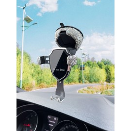 Dual-Way Car Air Outlet Phone Bracket Strong Suction Cup Navigation Car Bracket Mobile Phone Car Mount