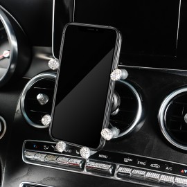Crystal Diamond Universal  Rhinestone Car Air Vent Mount Stand Mobile Phone Holder latest new car phone holder